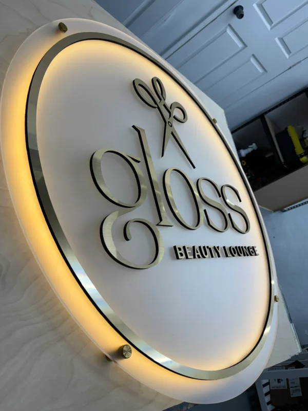 Round Logo Sign - Image 2