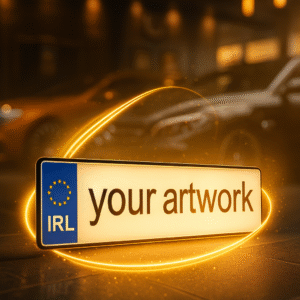 Custom Text Irish License Plate