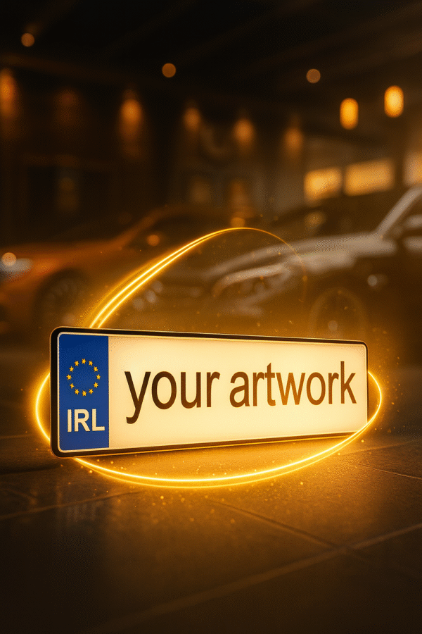 Custom Text Irish License Plate