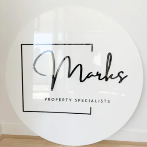 Round Logo Sign