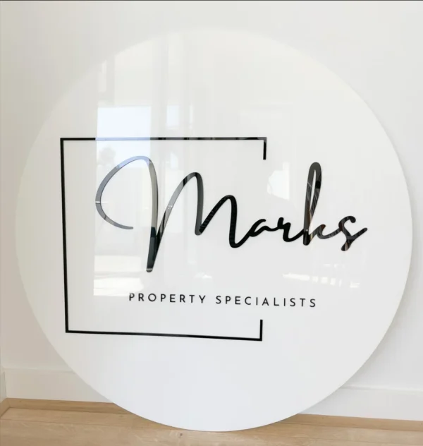 Round Logo Sign